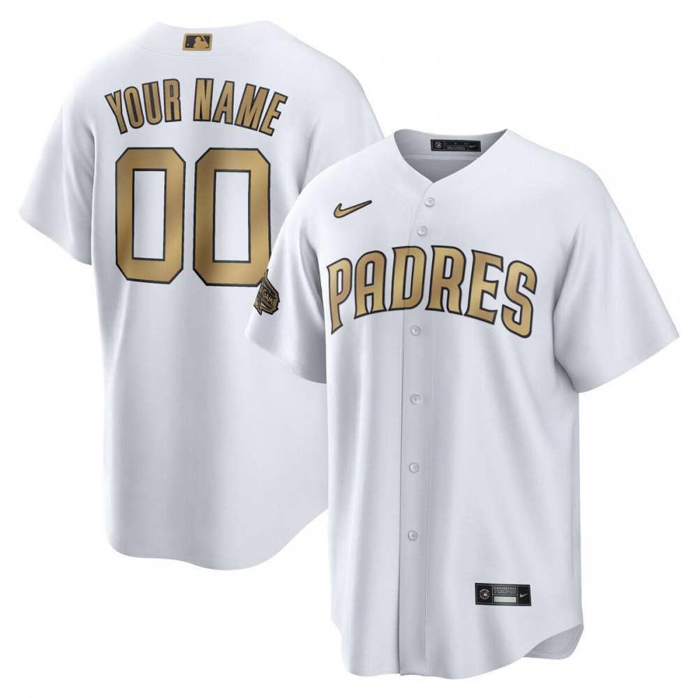 San Diego Padres 2022 MLB All-Star Game Replica Custom Jersey - White-Pro Kit Vault | Brand New 26/27 Sports Jerseys